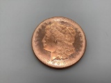 1 oz. .999 copper art round commemorating Morgan Dollar