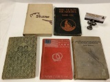 5 vintage hardcover books: Shane, the man without a country, weekend marriage, the Bobbsey twins and