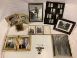 Lot of picture frames, vintage /modern, sold as is.