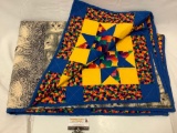 Handmade cat themed patchwork quilt, in nice condition.