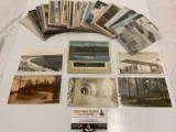 Large lot of nice mid century souvenir postcards all in sleeves, many Washington, see pics.