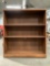 Vintage wood bookshelf, approximately 42 x 13 x 49 in.