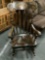 Nichols and Stone Co. wood rocking chair w/ painted details, approx 25 x 33 in.