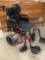 Nova wheelchair w/ foot rests and hand brakes, nice condition, approx. 20 x 40 x 38 in.