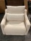 Improvements modern upholstered arm chair with storage under seat, approx 31 x 27 I 30 in.