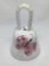 Hand made and painted Ceramic Bell w/ Butterfly Design Made in Italy