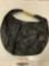 Mark ladies handbag purse w/ metal handle beads, approx 16 x 18 in.