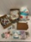 Large lot of sewing accessories: needles, thread collection, fabric crafts and more.