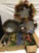 4 new in the box faux fruit themed decor plus 3 decorative wreathes