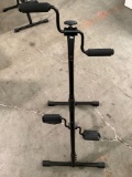 Arm and leg peddling exercise machine, approx 21 x 18 x 35 in.