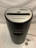 Office Max paper shredder, tested / powers on, needs maintenance