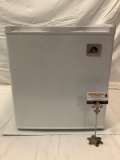 Igloo household mini freezer, model number FRF110, tested and working, approx 18 x 18 x 19 in.