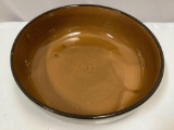 Large decorative ceramic bowl, approximately 12 x 3.5 in.
