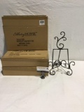 3x new in box metal easels 13 inches tall