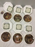 6 pc. lot of Bradbury Exchange - Bygone Days collector art plates w/ COAs.