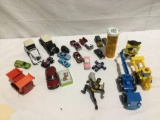 Selection of die cast cars and assorted toys