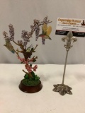 Bradberry exchange - enchanted wings, natures tiniest treasures hummingbird figurine on wood base,