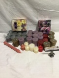 Large lot of assorted candles mostly all new