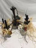 Country themed decorative electric chandelier