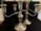 Pair of vintage Lord weighted Sterling silver candelabra 1100.8 grams
