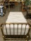Authentic antique twin brass bed w/ boxspring / Sealy - Francisco firm (mattress appears unused),
