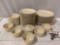 Vintage 39 pc. Franciscan - Country Craft Almond Cream ceramic plates, bowls, sugar bowl, a few have