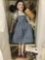Franklin Heirloom Dolls porcelain Wizard of Oz - Dorothy w/ box, Toto, accessories, approx 17 x 7