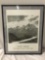 Framed Ansel Adams ? the Mural Project 1941 - 1942 black and white mountain photo print