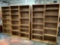 3 pc. lot THE WOODSHED FURNITURE adjustable book shelves, library bookshelf, See pics.