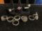 Selection of 11 vintage Sterling Silver rings. See pics. 43.7 grms