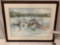 Framed original watercolor painting Gig Harbor Fleet by Peggy O?Neill , 1998, nice piece.