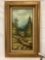 Vintage framed original canvas oil painting w/ COA