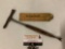 2 pc. lot of vintage wood handle tools: hammer, Boxwood - Rabone No. 1190, see pics.