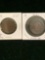 Two US large cents 1818(?) and 1839 w/ edge filing.