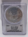 2013 PCGS graded MS69 first strike Silver eagle