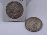 1883 and 1921 Silver Morgan Dollars