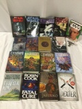 17 pc. hardcover sci-fi fantasy book lot: Star Wars (Terry Brooks autographed), Pullman - His Dark