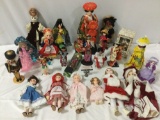 Lg. lot of misc. vintage dolls, Effanbee, Horsman, multi-ethnic collection, 1982 Ideal Shirley
