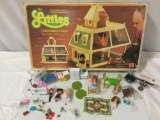 Vintage 1980 Mattel THE LITTLES Unfurnished Home in SEALED box, + furniture / figures.