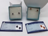 2 pair of gorgeous Topaz earrings set in sterling silver , mystic topaz , and Azotic ecstasy Topaz