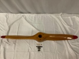 vintage wood airplane propeller by US Propellers INC 276 2, approx 44 x 5 x 3 in.
