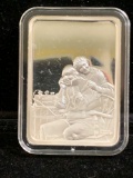 Sterling Silver ingot 1977 Saturday evening post Norman Rockwell (31.9 g.)