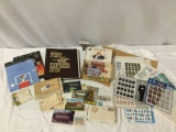Huge stamp collection; Pony Express book, First Day Covers, newer stamp sheets, postcards and more.