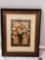 Framed home decor art piece by Pamela Gladding, approx 23.5 x 29.5 in.
