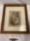Antique lithograph print from Granny?s Wonderful Chair by Frances Browne, needs reset in frame, sold