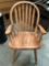 Wood chair, made Malaysia, approximately 22 x 21 x 37 in.