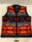 Pendleton high-grade western wear wool full zipper vest, size Medium, approx 21 x 25 in.