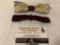 2 pc. lot of vintage clip-on bow ties. ORMOND NYC