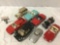 8 pc. lot if large scale diecast car replicas. b Burango. One is damaged, sold as is.