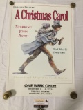 Charles Dickens - a Christmas Carol starring John Astin 1995 theater poster, approx 17 x 24 in.